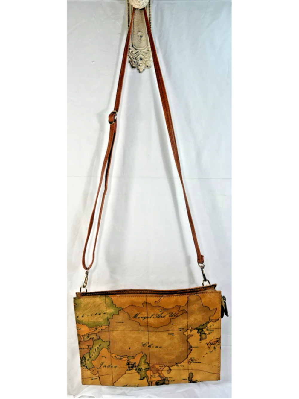 Vintage ALVIERO MARTINI 1A CLASSE Geo Map Shoulder Bag crossbody